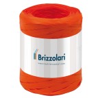 Nastro Rafia sintetica - arancione 12 - 5mmx200mt - Brizzolari