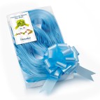 Nastri strip 6800 - in polipropilene - azzurro 06 - per fiocco autocomponibile - 31mm - diametro 13cm - Brizzolari