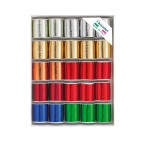 Rocche di nastro 6870 - colori assortiti metal - 10 mm x 10 mt - colori assortiti - Brizzolari - conf. 25 pezzi