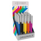 Expo 20 stilografiche M Jotter Orig. Plastic assor. (ne/ma/ar/gi/bl) Parker