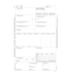 Lettera di vettura internazionale CMR - snap 5 copie autoric. - 31 x 21 cm - DU183160000 - Data Ufficio