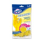 Guanti in lattice Diamond - taglia L - giallo - Logex Professional