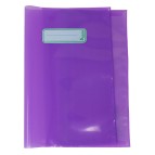 Coprimaxi - polietilene trasparente - con alette e con portanome - A4 - viola - Balmar 2000