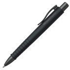 Penna a sfera a scatto Poly Ball - Punta 0,7mm - fusto all black - Faber-Castell