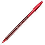 Penna a sfera con cappuccio Cristal  Exact - punta 0,7 mm - rosso - Bic - scatola 20 pezzi