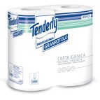 Carta igienica Tenderly - 432 strappi - diametro 12 cm - 9,3 cm x 54 mt - Tenderly Professional - pacco 4 rotoli
