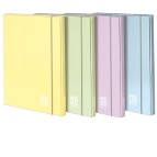 Cartella Pastel One Color - con elastico - 3 lembi - 26 x 35 cm - dorso 10 mm - colori assortiti - Blasetti