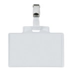 Portanome Pass 3E - 9,5 x 6 cm - metallo - con clip - Sei Rota - conf. 10 pezzi