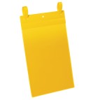 Buste identificazione con fascette - A4 verticale - giallo - Durable - conf. 50 pezzi