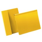 Buste con aletta pieghevole - A5 orizzontali - giallo - Durable - conf. 50 pezzi