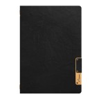 Portamenù Nature - 1 inserto doppio - A5 - 24,9 x 17,5 cm - nero - Securit