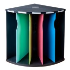 Classificatore ergonomico 5 scomparti The Corner - arlecchino - Exacompta