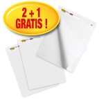 Lavagna adesiva Meeting Chart - bianco - Post-It  - promo pack 2 +1 pezzi