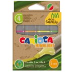 Evidenziatore Memolight Eco Family - colori assortiti - Carioca - scatola 4 pezzi