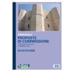 Blocco proposto commissione - 50/50 copia autoricopiante - 29,7 x 21,5 cm - DU16721C000 - Data Ufficio