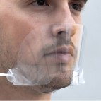 Mascherina di protezione - in PET Nube - trasparente