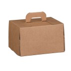 Valigetta box per asporto linea Cadeaux - 16x14x10 cm - avana - Scotton