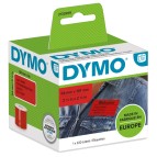 Rotolo 220 etichette per Dymo LabelWriter - spedizione/badge - 54x101 mm - rosso - Dymo