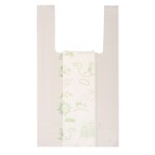 Shoppers Mini - 22 x 40 cm - mater-bi - bianco - scatola 500 pezzi
