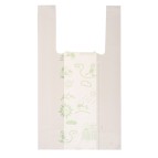 Shoppers Mini - 22x40 cm - mater-bi - bianco - scatola 500 pezzi