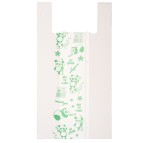 Shoppers Maxi - 30 x 60 cm - mater-bi - bianco - scatola 500 pezzi