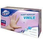 Guanti monouso in vinile non talcato - tg. M - Logex Professional - scatola 100 pezzi