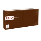 Tovagliolo - carta - 25 x 25 cm - 2 veli - cioccolato - Fato - conf. 100 pezzi