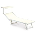 Lettino con copertura Ibiza - beige - Garden Friend