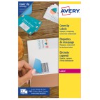 Etichette adesive coprenti BlockOut™ - in carta - permanenti - 199,6 x 143,5 mm - 2 et/fg - 25 fogli - bianco - Avery
