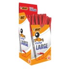 Penna sfera Cristal  Large - punta 1,6 mm - rosso - Bic  - conf. 50 pezzi