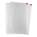Tasche a L con retro adesivo - A4 - rosso - Tarifold - conf. 5 pezzi