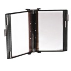 Leggio antibatterico da muro + 10 buste - A4 - nero - Tarifold