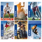 Maxiquaderno Be More Sporty - A4 - 36+2 fogli - 100gr - 1 rigo c/margine - BM