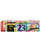 Evidenziatori Boss Original - colori assortiti fluo + pastel - Stabilo - deskset 23 pezzi