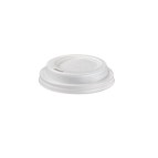 Tappo per bicchiere - in CPLA - bianco - 115 ml - Leone - conf. 1000 pezzi