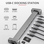 Docking station - multiporta USB-C - 10-in-1 - Dalyx Trust