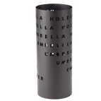 Portaombrelli - metallo verniciato - fantasia lettere - nero - King collection