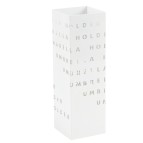 Portaombrelli - metallo verniciato - fantasia lettere - bianco - King collection