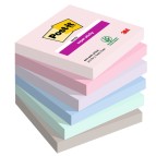 Blocco Post it  Super Sticky - 654-6SS-SOUL - 76 x 76 mm - colori Soulful - 90 fogli - Post it  - conf. 6 pezzi