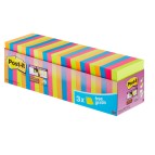 Blocco foglietti Post it  Super Sticky - 654-SS-VP24COL - 76 x 76 mm - colori assortiti - 90 fogli - Post it  - conf. 24 blocchi