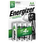 Pile AA Power Plus - ricaricabili - Energizer - blister 4 pezzi