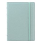 Notebook Pocket - con elastico - copertina similpelle - 144 x 105 mm - 56 pagine - a righe - verde pastello - Filofax