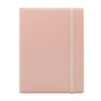 Notebook - con elastico - copertina similpelle - A5 - 56 pagine - a righe - pesca - Filofax