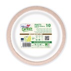 Piatti fondi Twin - in polpa - D 20,5 cm - Dopla Green - conf. 10 pezzi