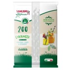 Cannuccia in carta - 24 cm - nero/nero-bainco - imbustata singolarmente - Samurai Party - conf. 200 pezzi