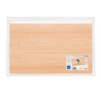 Sottomano Silva - 58,5 x 38,5 cm  - trasparente/stampa legno - Cep