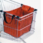 Borsa Eco Bag Magnum - TNT - per carrelli - con ganci - 40 x 36 x 26 cm - rosso - Berni Group