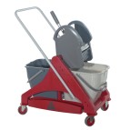 Carrello duo Qo-kart ClassicoTre 30 - per pulizie - plastica - :42 x 78 x 93 cm - Taxon