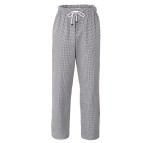 Pantalone da cuoco Plutone - taglia M - bianco/quadretti neri - Giblor's