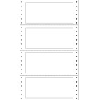 Etichette adesive a modulo continuo TT951 - in carta - corsia singola - permanenti - 140 x 60 mm - 4 et/fg - 100 fogli - bianco - Markin
